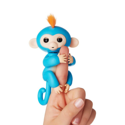 Cenocco Fingerspielzeug Happy Monkey Blau