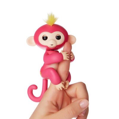 Cenocco Fingerspielzeug Happy Monkey Rosa