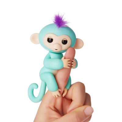 Cenocco Fingerspielzeug Happy Monkey Türkis