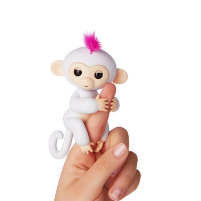 Cenocco Fingerspielzeug Happy Monkey Weiß